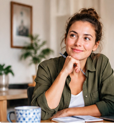 Léa réfléchit à son projet immobilier et à son contrat de travail