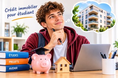 Un étudiant prépare son projet immobilier avec ses parents