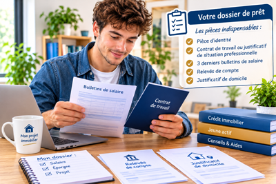 Documents à rassembler pour présenter une demande de crédit immobilier en début de carrière