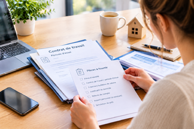 Documents professionnels et financiers pour préparer un dossier de crédit immobilier